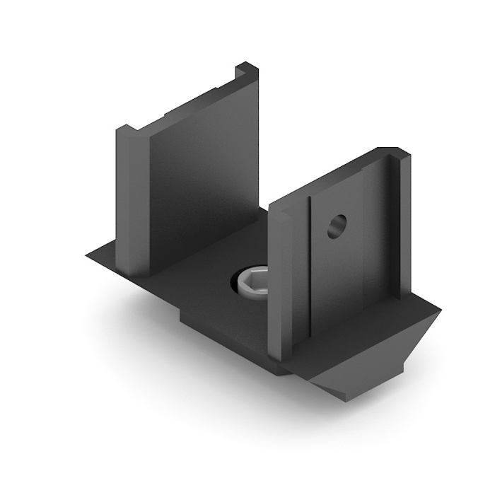 Соединитель 90° несущего профиля, Чёрный матовый