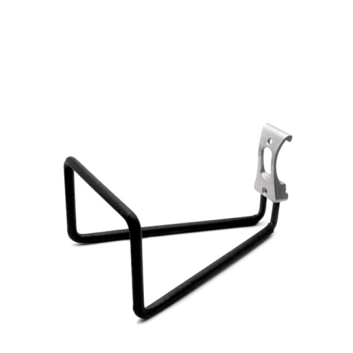 ГАРАЖ Крюк широкий, крепление рельс/стена, Металлик