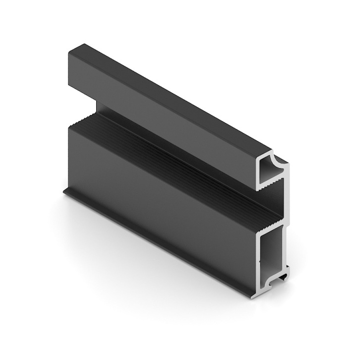 Профиль верт. SLIM, Чёрный матовый