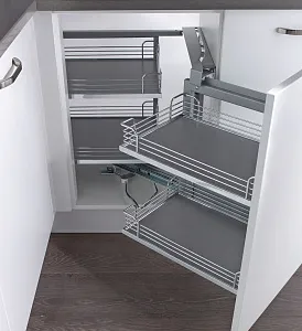 КОМПЛЕКТ правый Волшебный угол, 450-600, H 525, Арена КЛАССИК, ХРОМ
