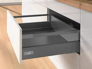КОМПЛЕКТ КОРОБА INNOTECH ATIRA ПОЛН. ВЫДВ. С PUSH TO OPEN, H144, NL420, РЕЛИНГИ, АНТРАЦИТ